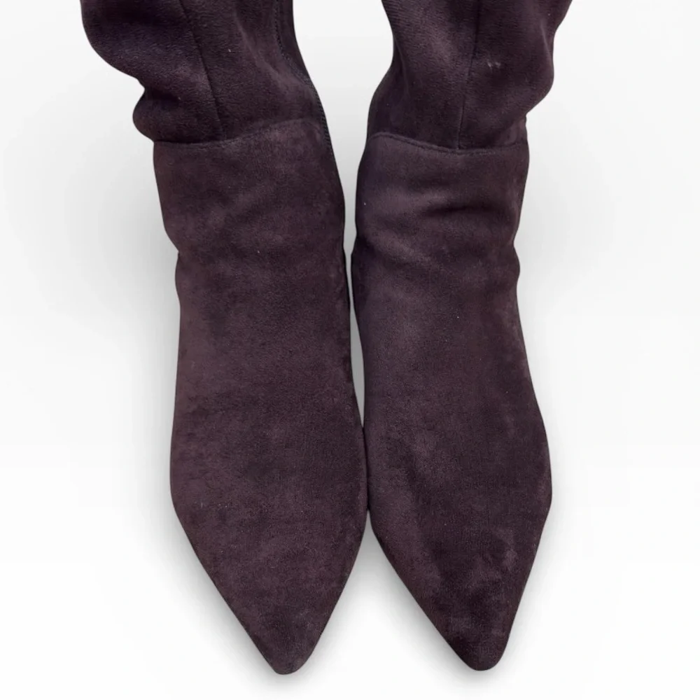 Charles by Charles David Atypical OTK Boots Mocha Brown Suede Size US 7.5 Women